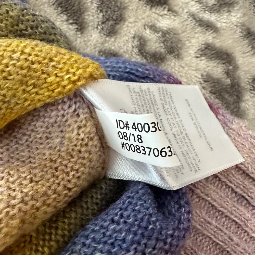 Express Lightweight Ombré Sweater in Purple & Yellow Size Small Women’s